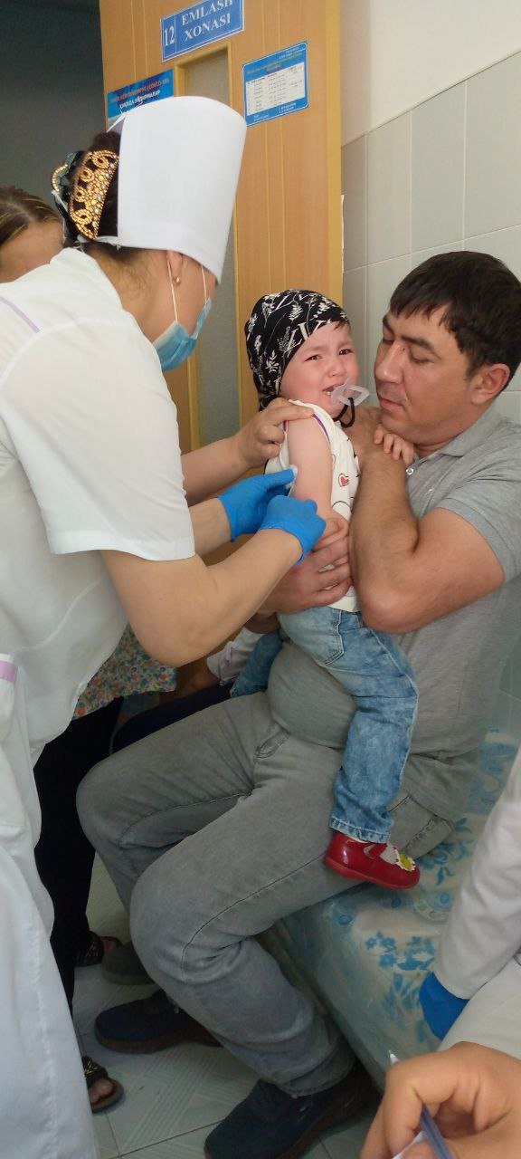 Qizamiq vaqsinasi bilan 6 oylikdan 19 yoshgacha bòlgan  bolalarni ommaviy emlash ishlarining òtkazilishi bòyicha òrganuv òtkazildi.