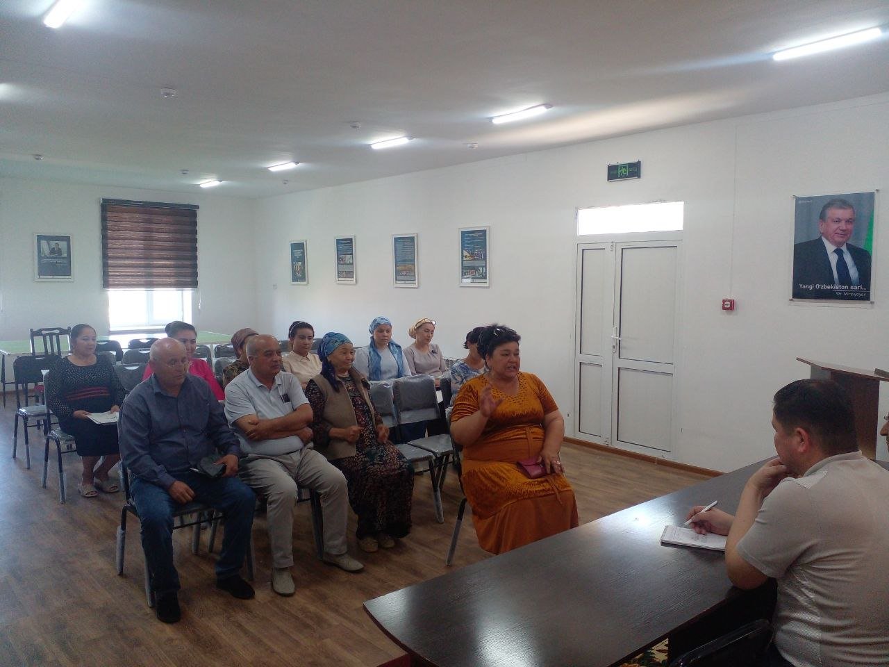 Bòlimi boshliģi hamda Viloyat Bòlimi xodimlari birgalikda aholi murojaatlari tinglandi hamda kerakli tavsiyalar berildi.