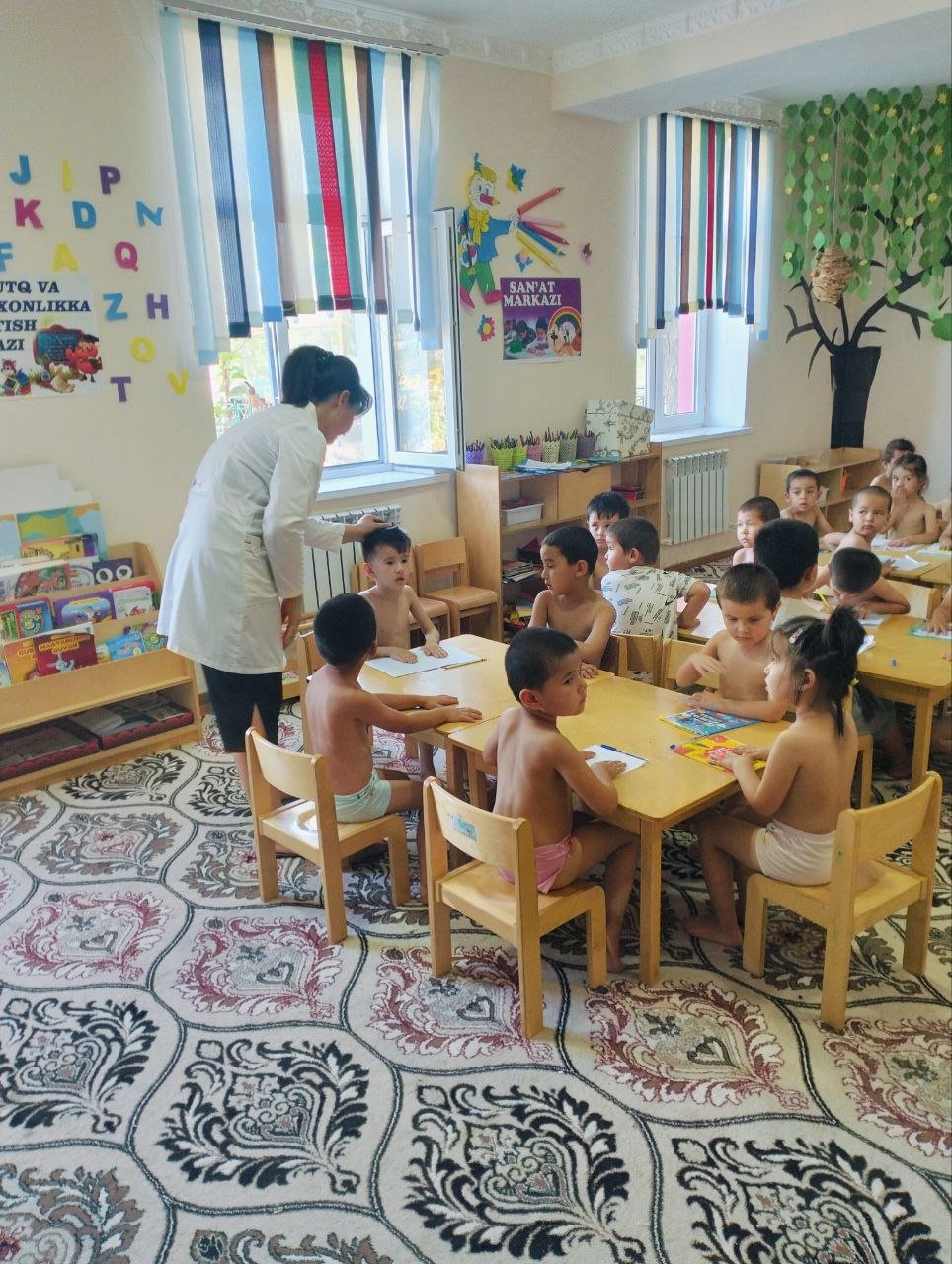 Navbaxor mahallasida joylashgan 7-son Maktabgacha ta'lim tashkilotida reja   asosidagi tekshiruv  òtkazildi.